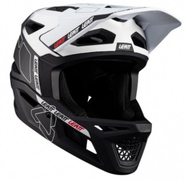 Вело каска LEATT MTB Gravity 6.0 Carbon V24 White